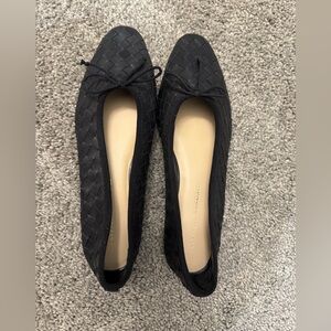 Loeffler Randall Landry Black Woven Ballet Flat-Size 8.5